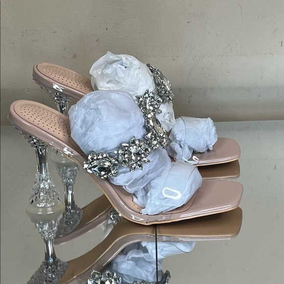 Cinderella Rhinestone Embellished Mule Heel - Picture 5 of 12